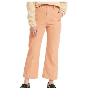 Levi’s Pale Orange Math Club Flare Corduroy Pants Women’s Size 29